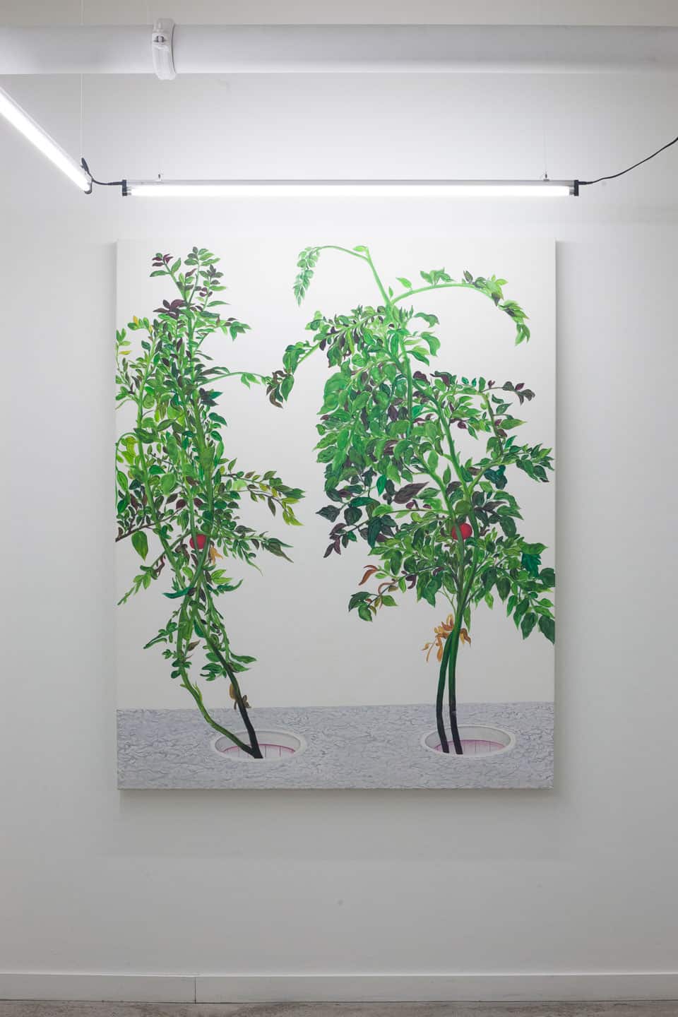 Alex Fischer, VII 陈山 Chen Shan, 2015,  60×48in oil on canvas